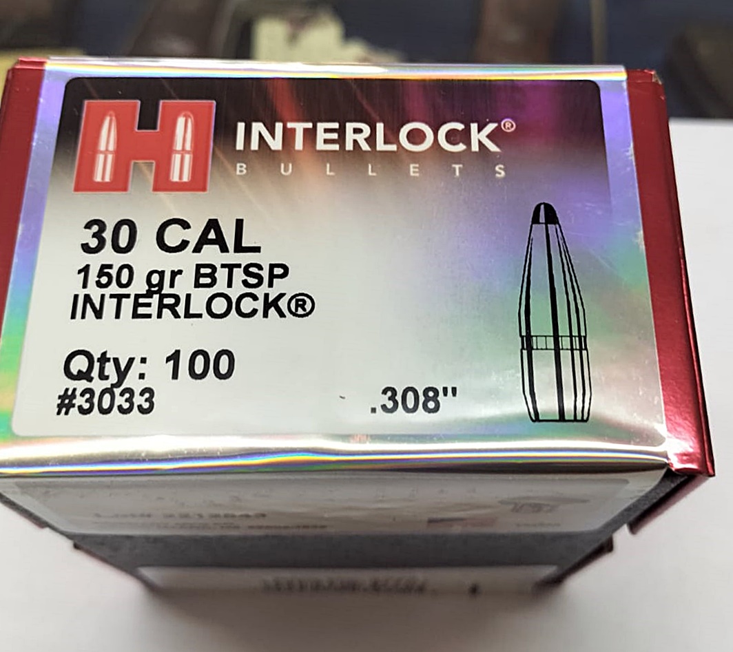 .30 Hornady 150gr Interlock btsp