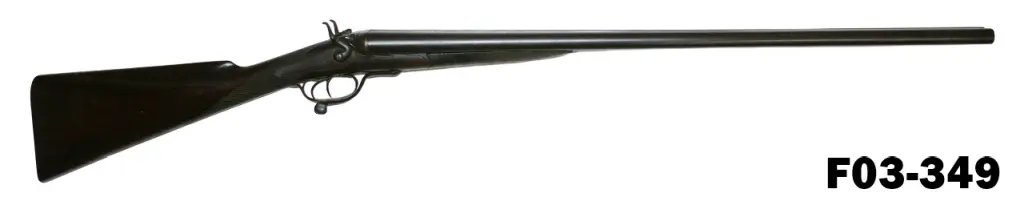 097-F03-349  12ga Army & Navy S/S Hammer Shotgun