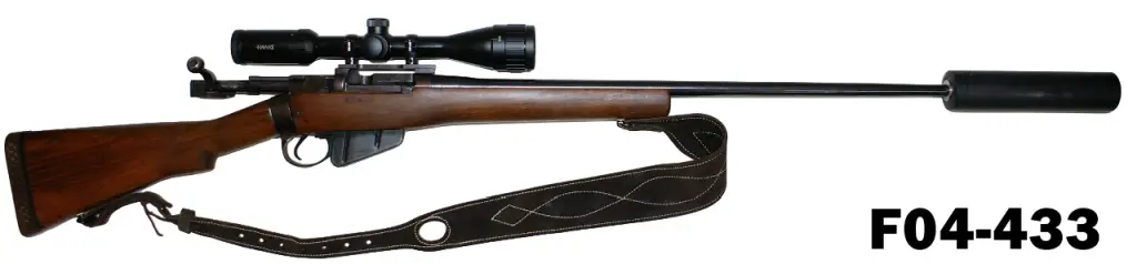 097-F04-433  .303br Lee Enfield NO.4 MK2 Rifle Scoped - Suppressor